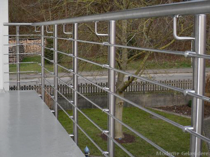 Udendrs Moderne Terrasse gelnder, rkvrk balustre og medlbere i rustfrit stl.