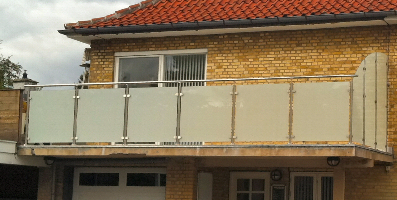 Altan glas,terrasse glas,matteret glas,lamineret glas rækværk ...