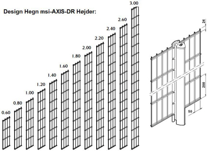 Sikringshegn, Farvede hegn til udend�rs arealer, hegn til institutioner, hegn til vandv�rker, sportspladsHEGN, permanente farvede hegn til indhegning af industrigrunde