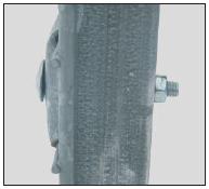 PanelHegn stolpe msi-PH-575 fastgrelse: Fastmonteres til rrstolper med samlebeslag. Montagebeslag til stolpe, inkl. brddebolt med 8 mm mtrik - alt i galv. udfrelse. Stolpe beslag forbrug: 3 st pr. stolpe. 