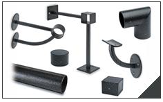 Montering af: Smedejern, Hjglans-poleret Smedejern-look inventar: Loft-hngte, Drikke-glas-holder-ophng, Fodhviler-stnger-rr-holdere, Gelnder-holdere, mini-gelnder-bordgelnder-bar-gelnder, Stel til glas-mbler. Garderobe tj-ophng udstyr.