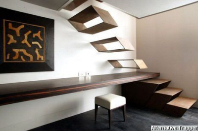 Alternative Moderne Trapper: Her er det ikke let at m�blere om, n�r Fru�n f�r sit �rlige flip 