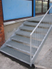 Billeder...Stltrappe m. ristetrin,riste dk,gelnder rkvrk, i galvaniseret stl.