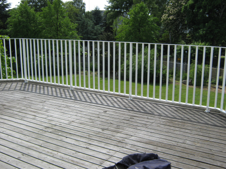 Galvaniseret pulverlakeret tagterrasse gelnder