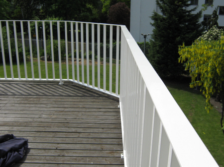 Galvaniseret pulverlakeret tagterrasse gelnder