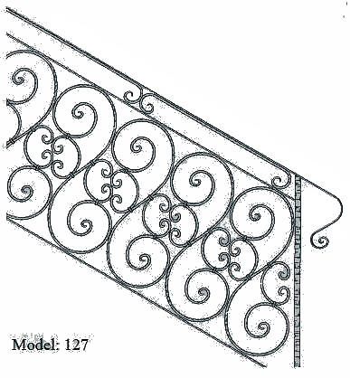 Smedejernsgelænder Model 127