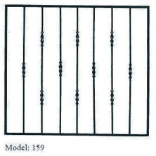 smedejern: Smedejernsgel�nder, Smedejerns- Port L�ge,  Model 159